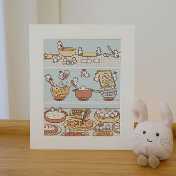 Affiche « Bunnies Dinner » – 2jingis2jing