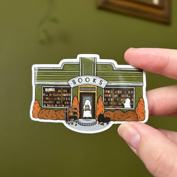 Stickers Ghost Bookshop | Little Spooky Studio
