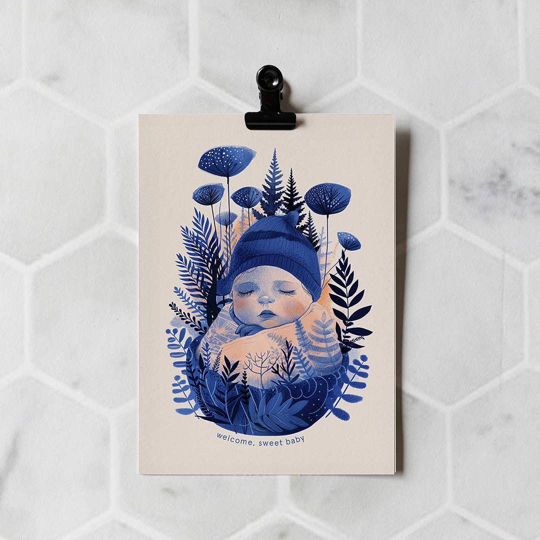 bienvenue-bebe-carte-de-naissance-genre-neutre vue 4