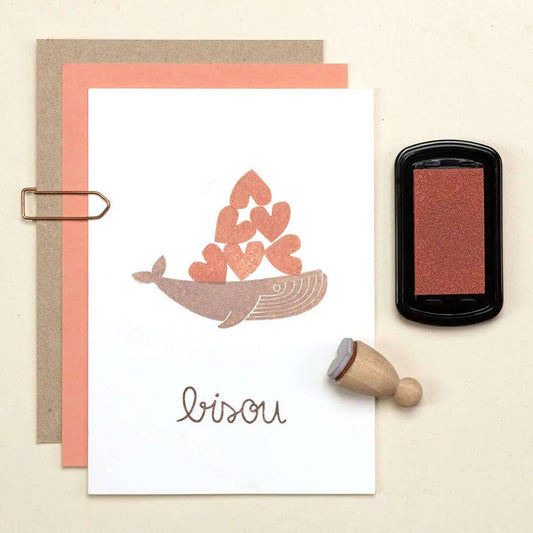 Tampon | Inscription Bisou – Perlenfischer