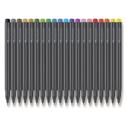 Feutre fin Grip Finepen – 0,4 mm – Coloris au choix (20 couleurs) – Faber-Castell