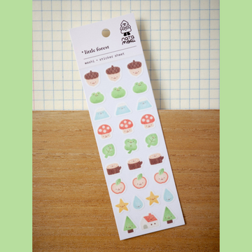 Mini planche de stickers washi « Balade en forêt » | Natamori