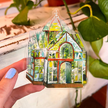 Sticker semi-transparent Katie Daisy – Greenhouse