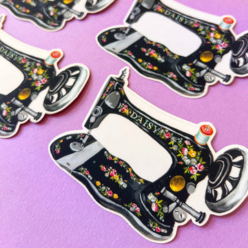 Sticker brillant Katie Daisy – Vintage Sewing Machine