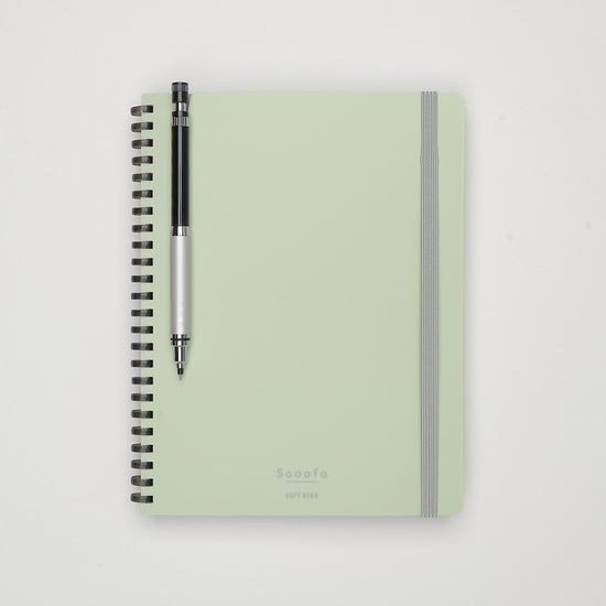 Carnet anneaux A5 – Kokuyo Sooofa support crayon