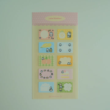 Planche d'etiquettes « Bunny Label » – 2jingis2jing
