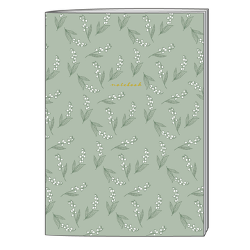 Carnet quadrillé muguet– Format A5