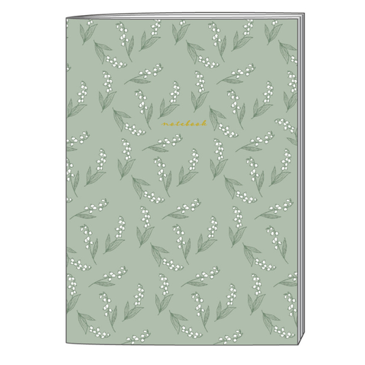Carnet quadrillé muguet– Format A5