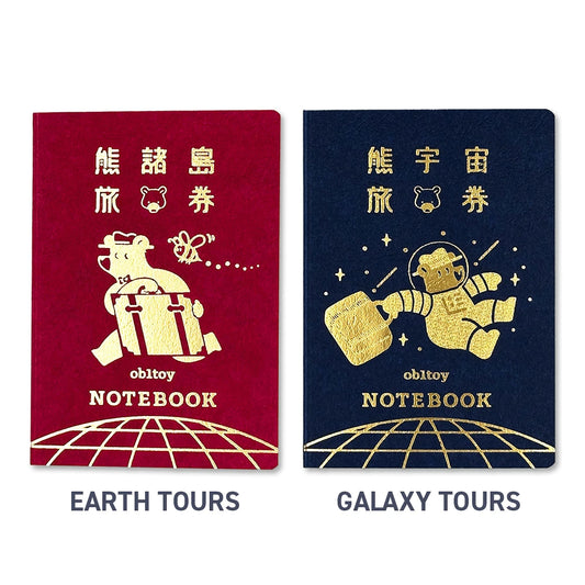 Carnet format passeport « OURS » – 2 variantes | ob1toy × ROKKAKU