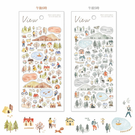 Mind Wave – Stickers Paysages - Plusieurs couleurs