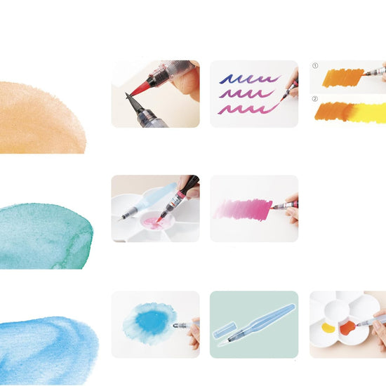 pentel brush pinceau usage et utilisation
