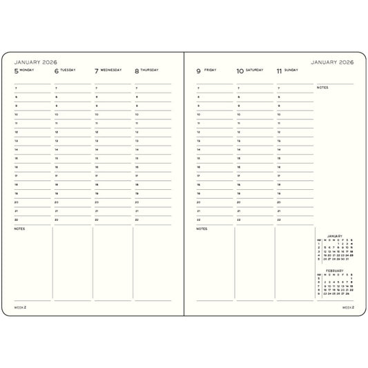 planificateur-semainier-2026-medium-a5-francais-leuchtturm1917 vue 2
