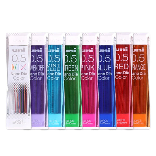 Uni Nano Dia – Recharges de Mines Couleur 0.5 mm