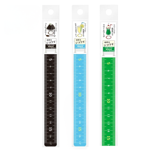 Règle 17 cm réversible droitiers & gauchers – Café japonais – PLUS