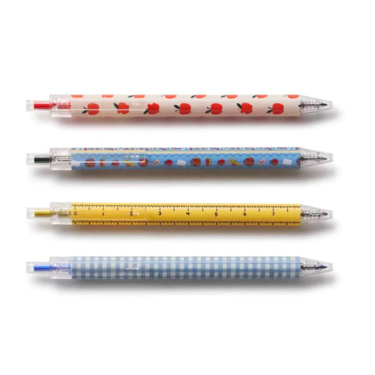 Ensemble de 4 stylos gel – Schoolhouse - Rifle Paper Co.