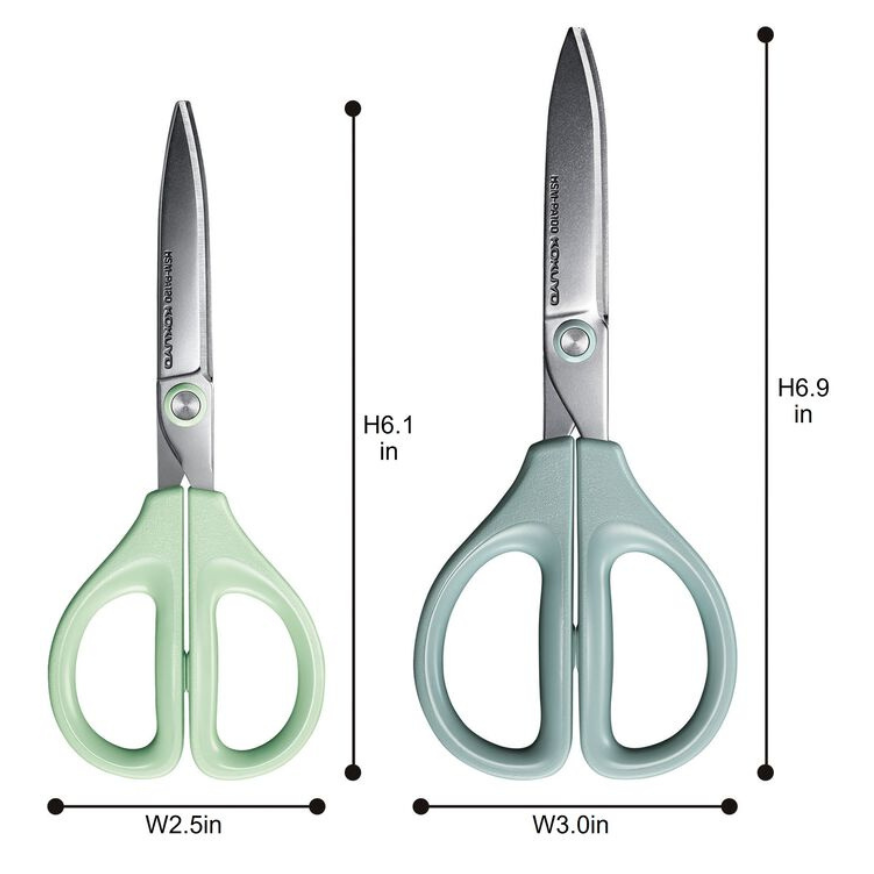Ciseaux compacts SAXA Kokuyo – Hybrid Arch Blade taille