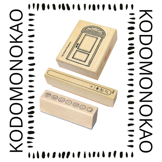 Tampon “Notebook Hanko Club” – Feelings, Search Bar & Door - Kodomo
