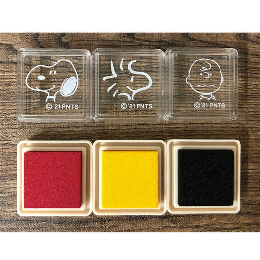 Set de Tampons Encreur Snoopy - 3 couleurs