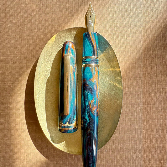 Stylo plume Esterbrook x BUNGUBOX – Kingfisher Teal & Copper