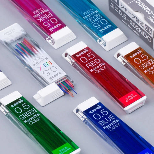Uni Nano Dia – Recharges de Mines Couleur 0.5 mm mix