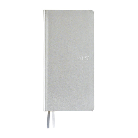 Weeks - Leather - Noble Silver - 2027 - Hobonichi
