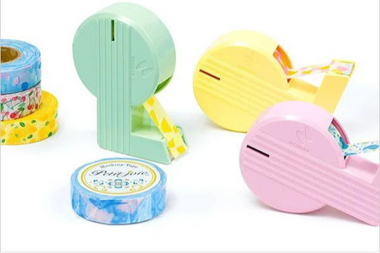 Dérouleur “Petit Joie” – Pastel et précis rose vert jaune scotch